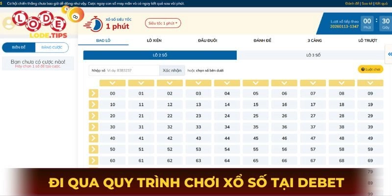 Đi qua quy trình chơi xổ số tại Debet cơ bản cho người mới