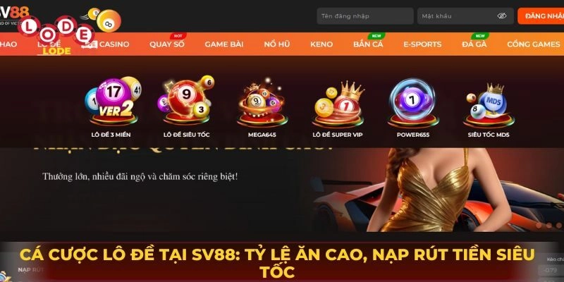 Cá Cược Lô Đề Tại SV88 – Tỷ Lệ Ăn Cao, Nạp Rút Tiền Siêu Tốc